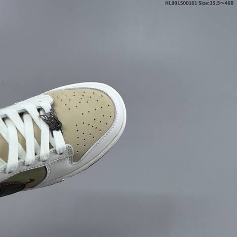 Nike SB Dunk Low Pegasus Pack White Beige Olive Dark Brown EU 35 5-46 Skate Shoe - Unisex (BS-62282)