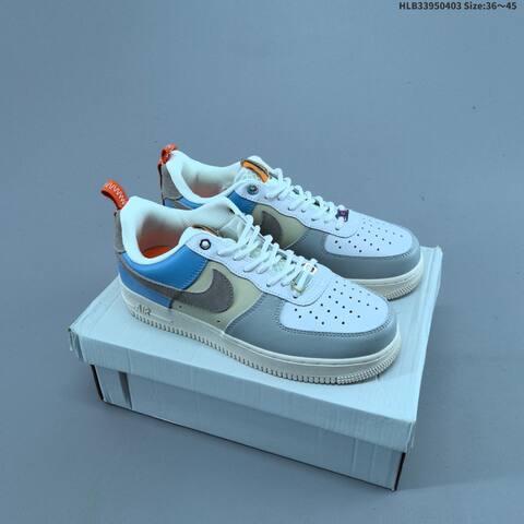 Nike Air Force 1 07 Black White Yellow EU 36-45 Sneaker - Unisex (BS-60949)
