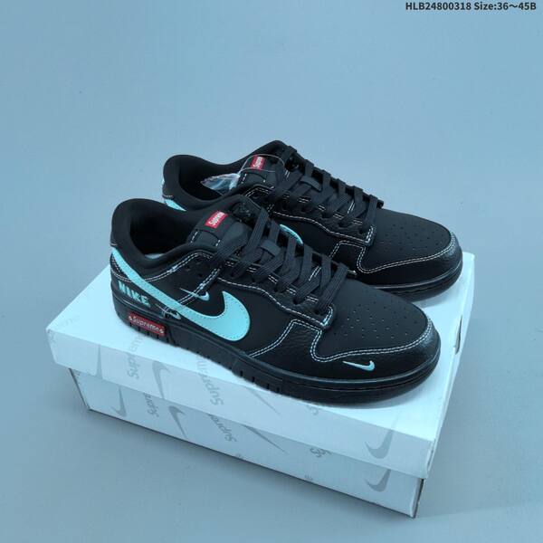 Nike SB Dunk Low white black blue EU 36-45 skate shoe