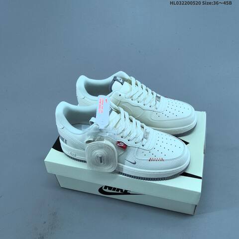 Nike Air Force 1 Low Off White Grey Red EU 36-45 Sneaker - Unisex (BS-60250)