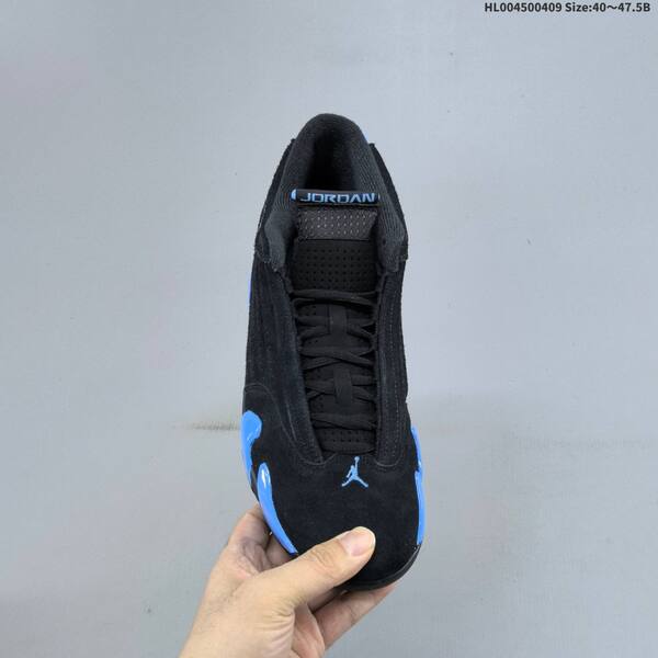 Jordan Air Jordan 14 Retro Black/University Blue 40-47.5 basketball