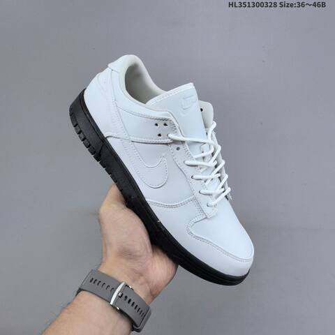 Nike Dunk Low White Black EU 36-46 Skate Shoe - Unisex (BS-61073)