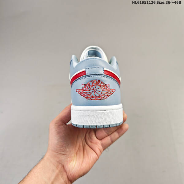Jordan Air Jordan 1 Low light blue/white/red 36~46 casual