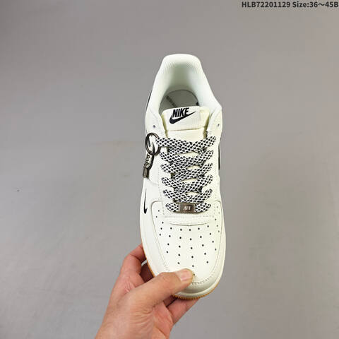 Nike Air Force 1 07 LV8 CS5288-053 Off White Black EU 36-45 Sneaker - Unisex (BS-62971)
