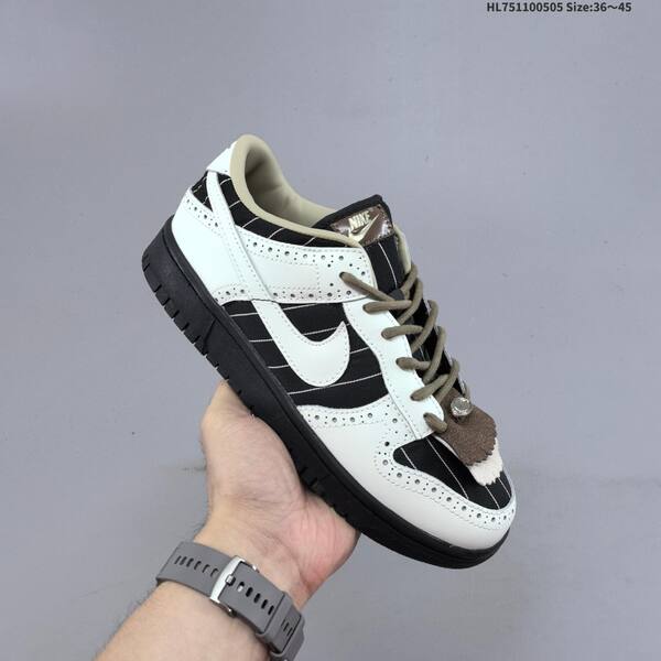 Nike SB Dunk Low white black brown beige EU 36-45 skate shoe