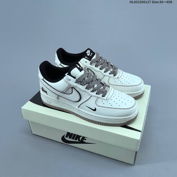 Nike Air Force 1 07 Low off white black burgundy gray EU 36-45 skate shoe