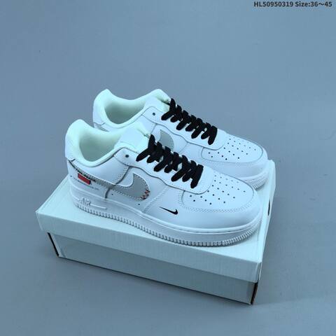 Nike Air Force 1 07 Low White Black Red Gray EU 36-45 Sneaker - Unisex (BS-61262)