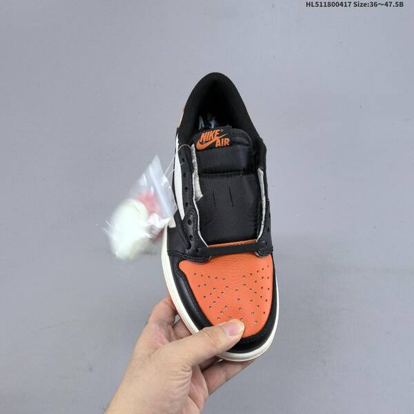 Jordan Air Jordan 1 Low black/white/orange 36~47.5 casual
