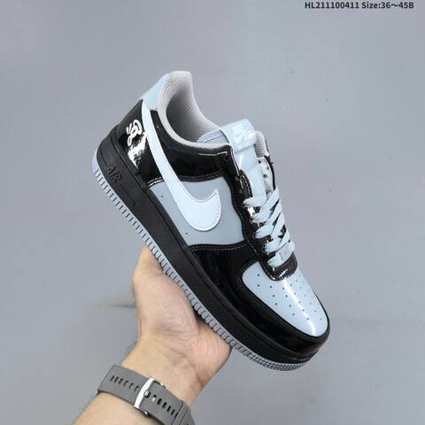 Nike Air Force 1 07 Black Light Grey White EU 36-45 Sneaker - Unisex (BS-60809)