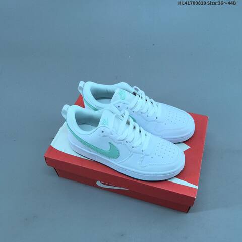 Nike Court Borough Low 2 GS White Black Red EU 36-44 Skate Shoe - Unisex (BS-59890)
