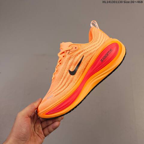 Nike Vomero Plus ReactX Air Zoom White Light Grey Orange Red Black EU 36-46 Running Shoe - Unisex (BS-62927)
