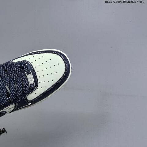 Nike Air Force 1 07 Low Stussy Off White Navy Blue EU 36-45 Sneaker - Unisex (BS-61033)