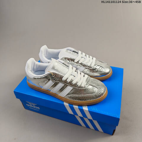 Adidas Samba Vegan OG SPD JR0035 Cream White Rose Gold Silver EU 36-45 Skate Shoe - Unisex (BS-65479)