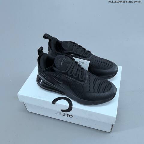 Nike Air Max 270 Black White EU 36-45 Running Shoe - Unisex (BS-60648)