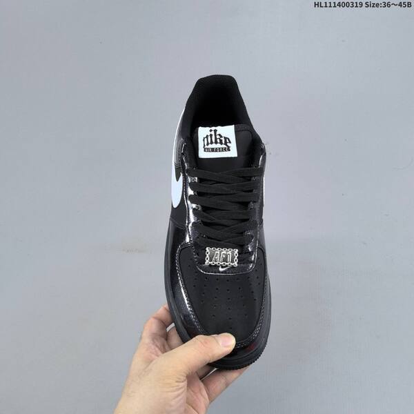 Nike Air Force 1 07 black white silver EU 36-45 sneaker