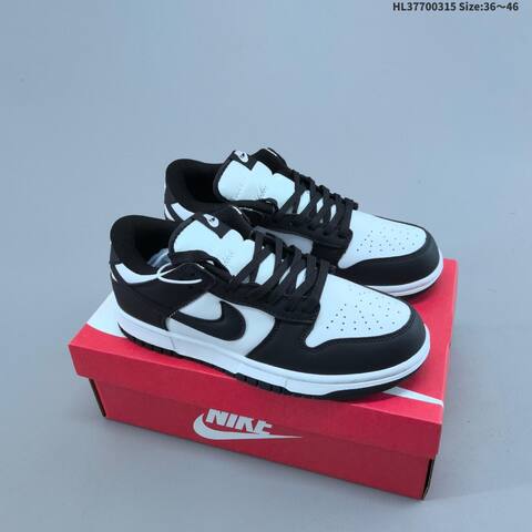 Nike Dunk Low black white EU 36-46 skate