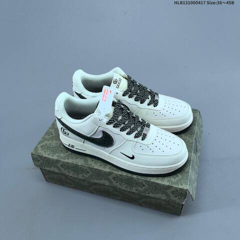 Nike Air Force 1 07 LV8 Grey White Black Cream EU 36-45 Sneaker - Unisex (BS-60677)