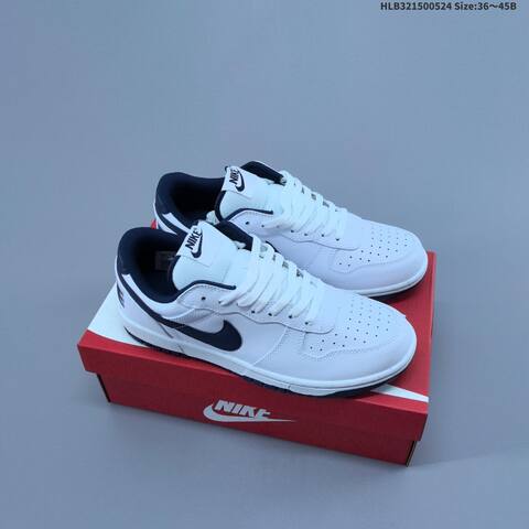 Nike Big Low White Navy Black Brown EU 36-45 Skate Shoe - Unisex (BS-60159)