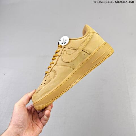 Nike Air Force 1 07 Supreme Wheat Tan Gold Brown EU 36-45 Sneaker - Unisex (BS-63447)