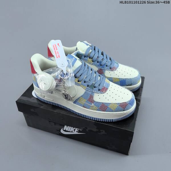 Nike Air Force 1 07 LV8 off white dark purple black EU 36-45 sneaker