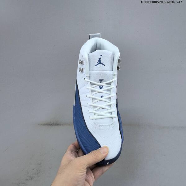 Jordan Air Jordan 12 Retro white / french blue / navy 36~47 basketball
