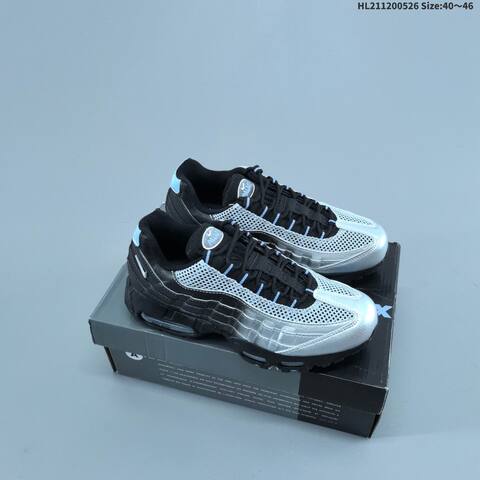 Nike Air Max 95 Black Grey White Silver EU 40-46 Running Shoe - Men's (BS-60125)