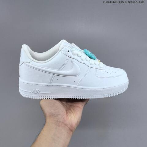 Nike Air Force 1 07 LV8 HF2014-10 Black White Light Blue Gum EU 36-45 Sneaker - Unisex (BS-61953)