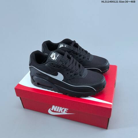 Nike Air Max 90 Black Blue White Grey Volt White Metallic Gold EU 36-46 Sneaker - Unisex (BS-61857)