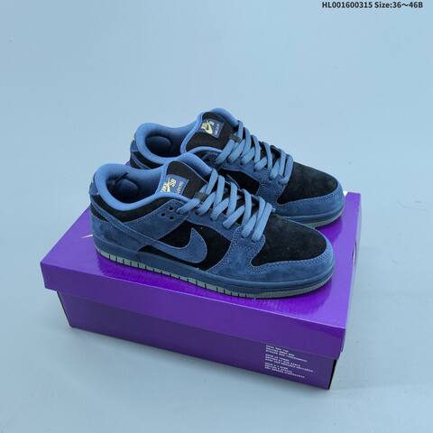 Nike SB Dunk Low Navy Blue Black Light Blue Olive Green EU 36-46 Skate Shoe - Unisex (BS-61302)