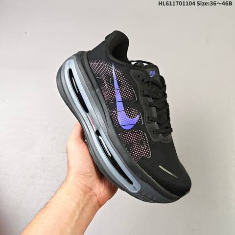 Nike Vomero Premium ReactX Air Zoom Black Purple Pink EU 36-46 Running Shoe - Unisex (BS-63924)