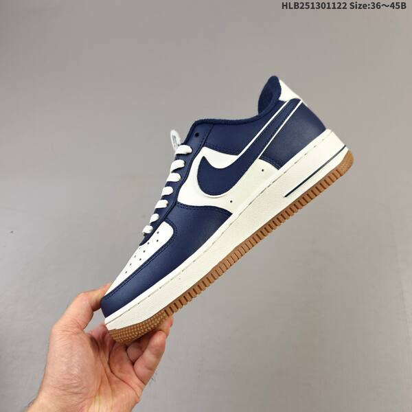 Nike Air Force 1 07 sail navy burgundy gum EU 36-45 sneaker