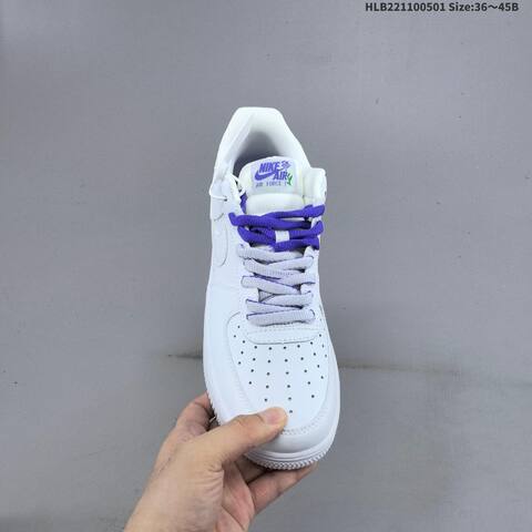 Nike Air Force 1 07 White Purple Green EU 36-45 Sneaker - Unisex (BS-60547)