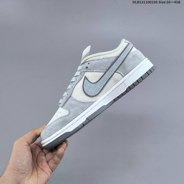 Nike SB Dunk Low light grey white dark grey EU 36-45 skate shoe