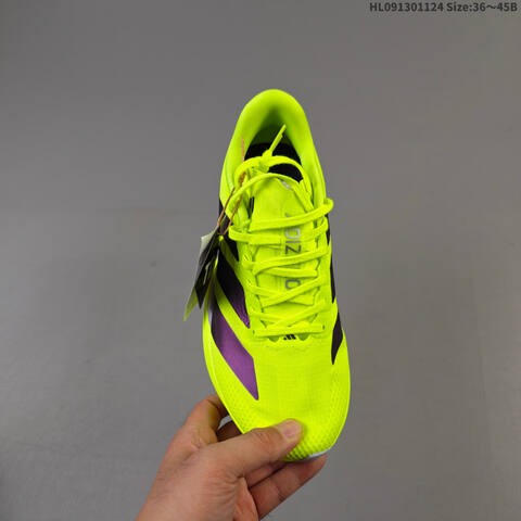 Adidas Adizero Evo SL Neon Yellow Dark Purple Silver EU 36-45 Running Shoe - Unisex (BS-65476)