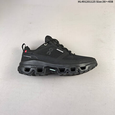 On Running Cloudrock Low WP All Black EU 36-45 Trail Shoe Trail Running Sneakers - Unisex (BS-69765)