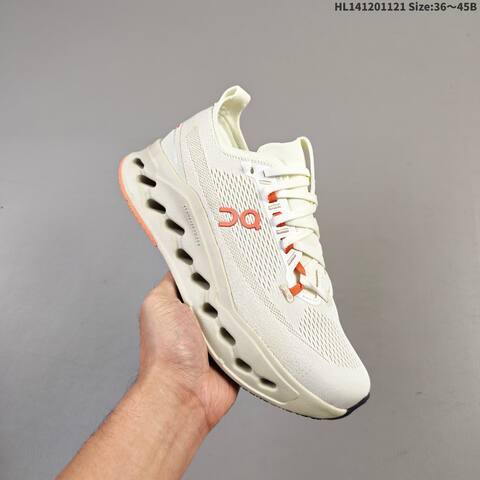 On Cloudsurfer Max Cream Beige Orange EU 36-45 Running Shoe Running Sneakers - Unisex (BS-69791)
