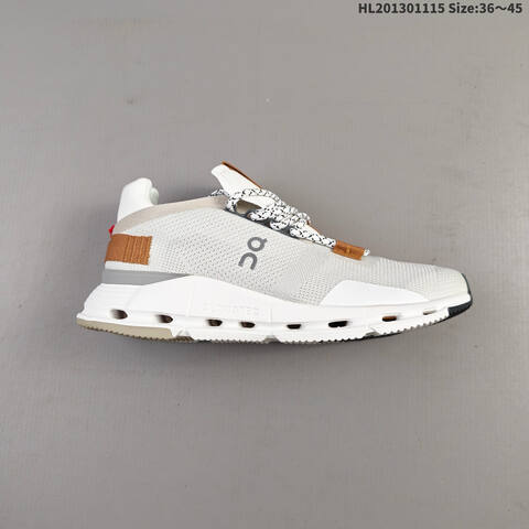 On Cloudnova White Tan Black EU 36-45 Running Shoe Running Sneakers - Unisex (BS-69815)