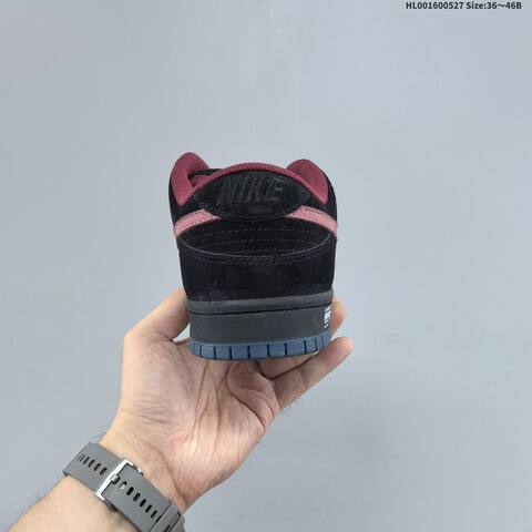 Nike SB Dunk Low Black Maroon Dark Blue EU 36-46 Skate Shoe - Unisex (BS-60070)