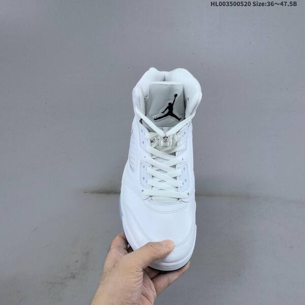 Jordan Air Jordan 5 Retro white/silver 36~47.5 basketball