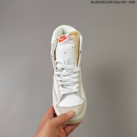 Nike SB Blazer Zoom Mid Pro QS Grant Taylor White Beige Red Yellow EU 40-45 Skate Shoe - Men's (BS-63878)