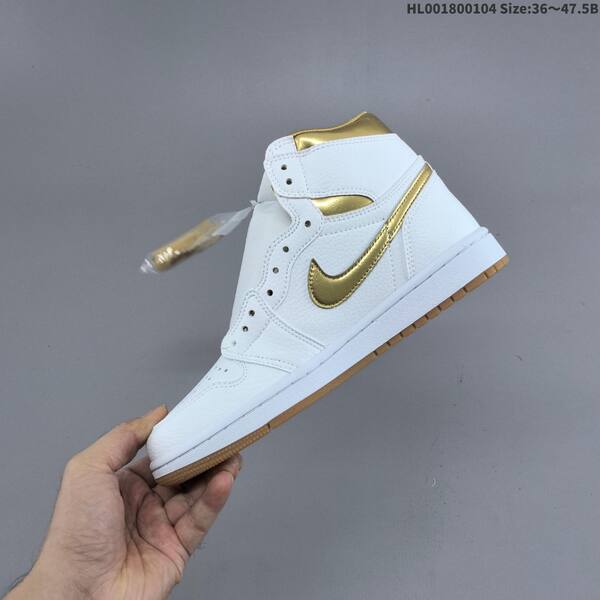 Jordan Air Jordan 1 High OG white and gold EU 36~47.5 basketball
