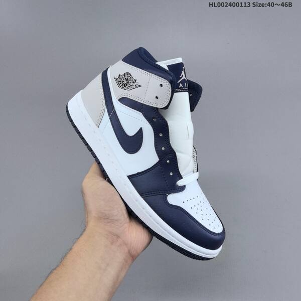 Jordan Air Jordan 1 Mid white/navy/grey EU 40-46 basketball