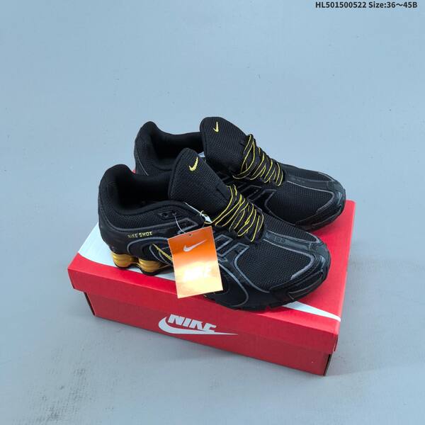 Nike Shox HQ7540-001 black neon green white EU 36-45 running shoe