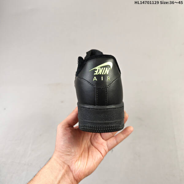 Nike Air Force 1 07 black neon green EU 36-45 sneaker