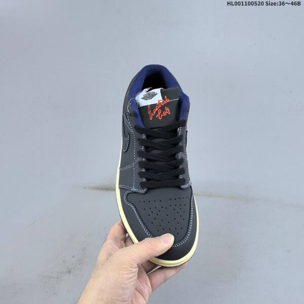 Jordan Air Jordan 1 Low Eastside Golf black/charcoal with sail midsole and burgundy outsole EU 36-46 casual