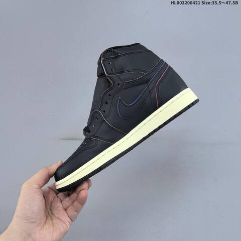 Jordan Air Jordan 1 High OG black muslin with multicolor accents 35 5 47 5 casual