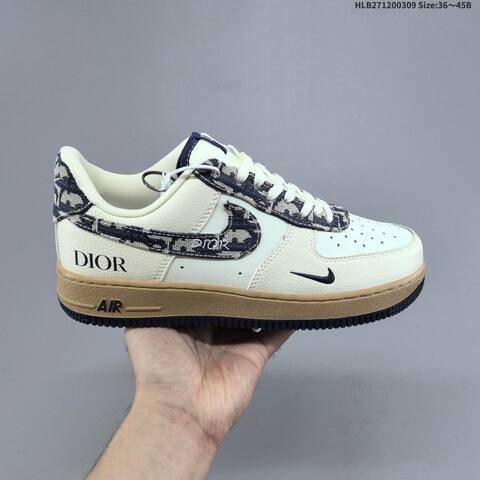 Nike Air Force 1 07 Low Black Off White Dark Gray Red EU 36 45 Sneaker EU 36-45 - Unisex (BS-61414)