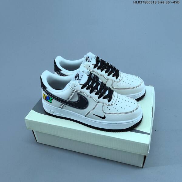 Nike Air Force 1 07 black white blue EU 36-45 sneaker
