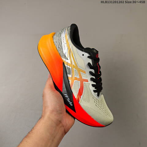 ASICS MAGIC SPEED 4 T-GEL White Black Red Orange EU 36-45 Running Shoe Running Sneakers - Unisex (BS-69195)