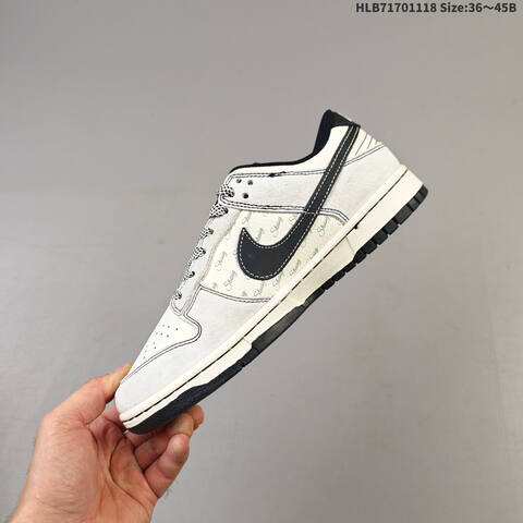 Nike Dunk SB Low Light Beige Black White EU 36-45 Skate Shoe - Unisex (BS-63521)